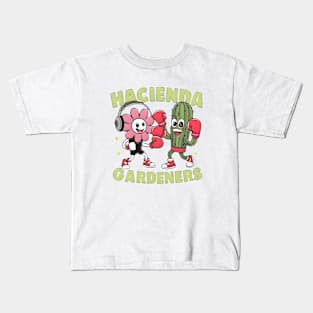 Flower and Cactus Boxing Match Kids T-Shirt